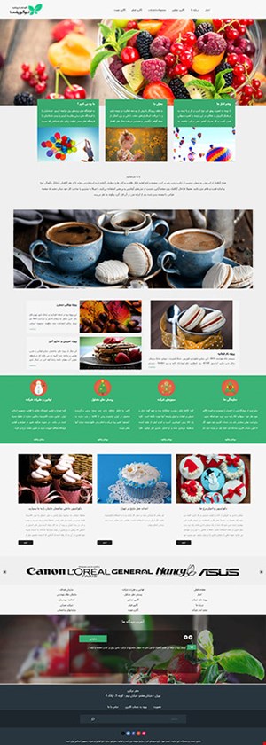 طراحی سایت شرکتی با قالب شماره 7