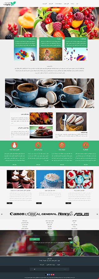 طراحی سایت شرکتی با قالب شماره 7