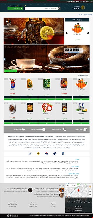 طراحی فروشگاه اینترنتی با قالب شماره 17
